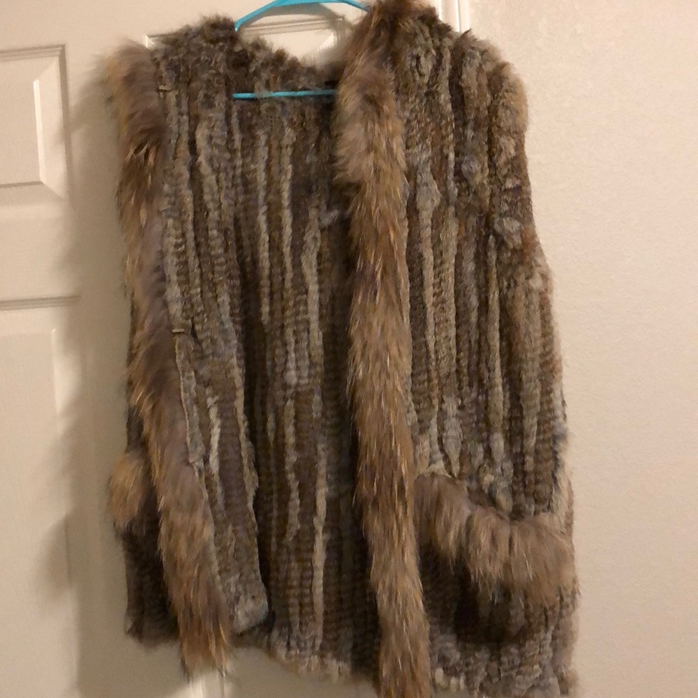 Kelli Kouri Fox fur vest